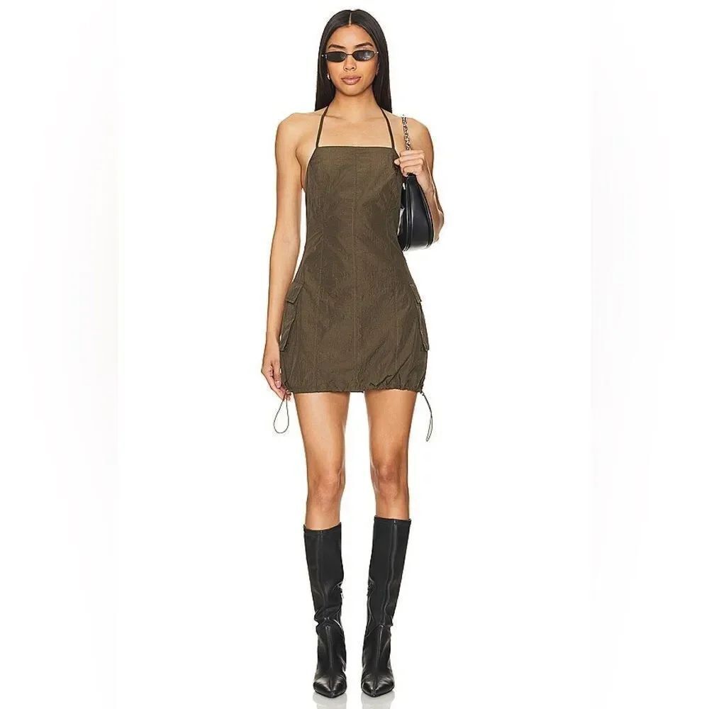NWT superdown lottie cargo dress